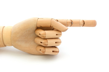 zeigende Hand