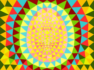 Abstract Easter triangles pattern.