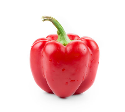 Fresh red bell pepper.