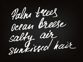 Obraz premium Hand drawn summer quote