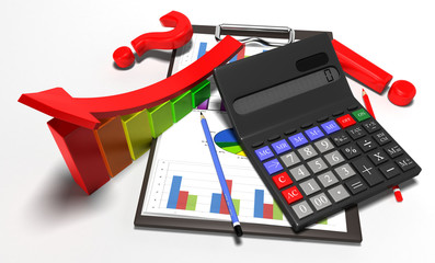 Calculator and financial reports