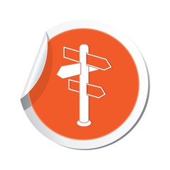 Fototapeta premium Road sign icon