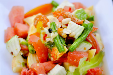 fruit and vegetable salad dish