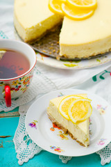 Lemon cheesecake