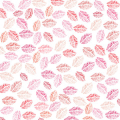 Lips and kiss, print illustration design element pattern