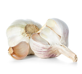 Garlic isolated on white background