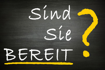 Obraz premium sind sie bereit?