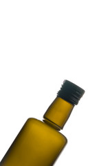 Bottle of olive oil isolated on white background