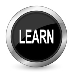 learn black icon