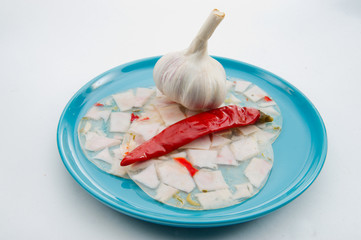 Hähnchen in Aspik