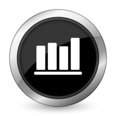 bar chart black icon