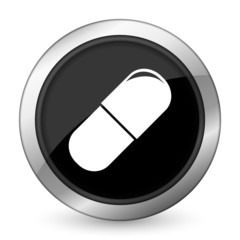 drugs black icon medical sign