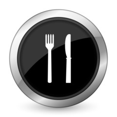 eat black icon restaurant sign