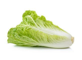 fresh chinese cabbage on a white background