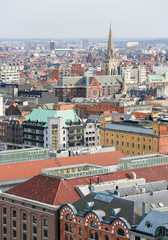 Fototapeta na wymiar View on the center of Antwerp, Belgium