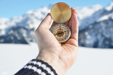 Compass in the hand