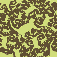 cat seamless pattern