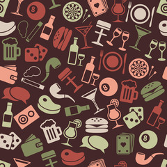 pub seamless pattern