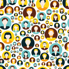 men and women seamless pattern