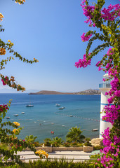 Lighthouse overlooking the sea in Turkey © allouphoto