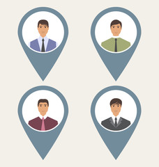 Tag set front label portrait users social network