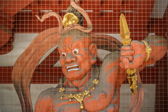 Nio "Benevolent Kings" at Shitennoji Temple in Osaka