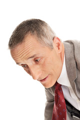 Obraz premium Man with painful facial expression