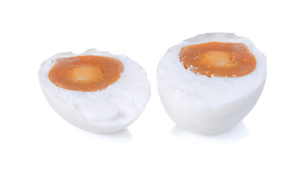 salted eggs isolated on white background