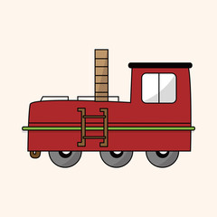 transportation train theme elements vector,eps