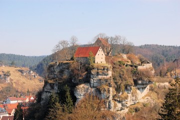 Fototapeta premium Pottenstein Castle in Franconian Switzerland, Germany