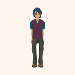 Fototapeta premium people theme elements vector, eps