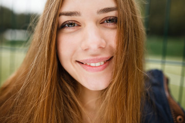 Young girl with a beautiful smile