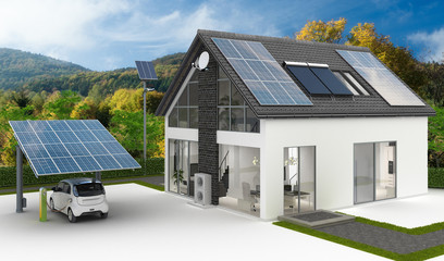 Energieversorung am Einfamilienhaus