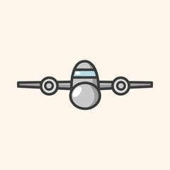 transportation airplane theme elements