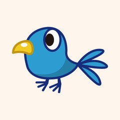 bird cartoon theme elements