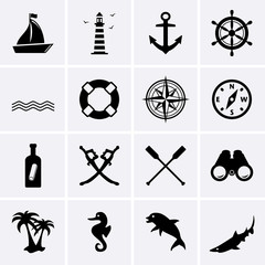 Nautical icons © AnKudi