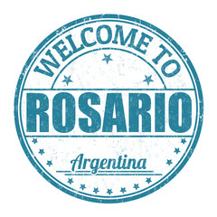 Welcome to Rosario stamp