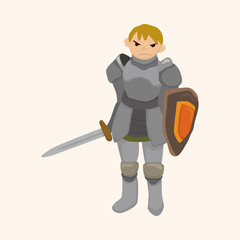 Fototapeta premium knight theme elements vector,eps