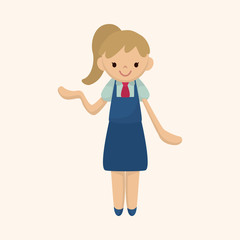 waiter theme elements vector,eps