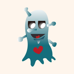 monster cartoon theme elements vector,eps