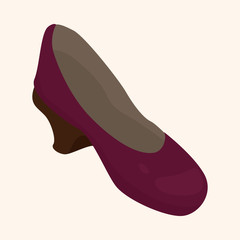 High-heeled shoes style theme elements vector,eps