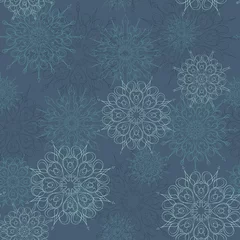 Kissenbezug snowflake background © antalogiya
