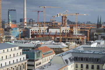 Blick zur Schlossbaustelle im Herzen Berlins (Feb. 2015)