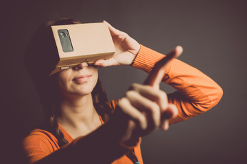 Cardboard virtual reality