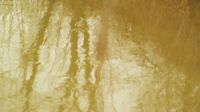 Yellow River Flowing Water Surface with Trees Reflection