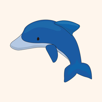 dolphin theme elements vector,eps