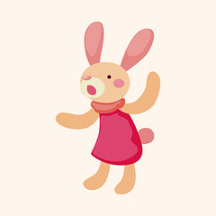 rabbit theme element vector,eps