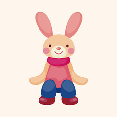 rabbit theme element vector,eps