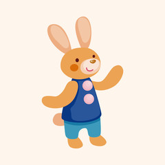 rabbit theme element vector,eps