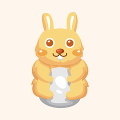 easter rabbit theme element vector,eps